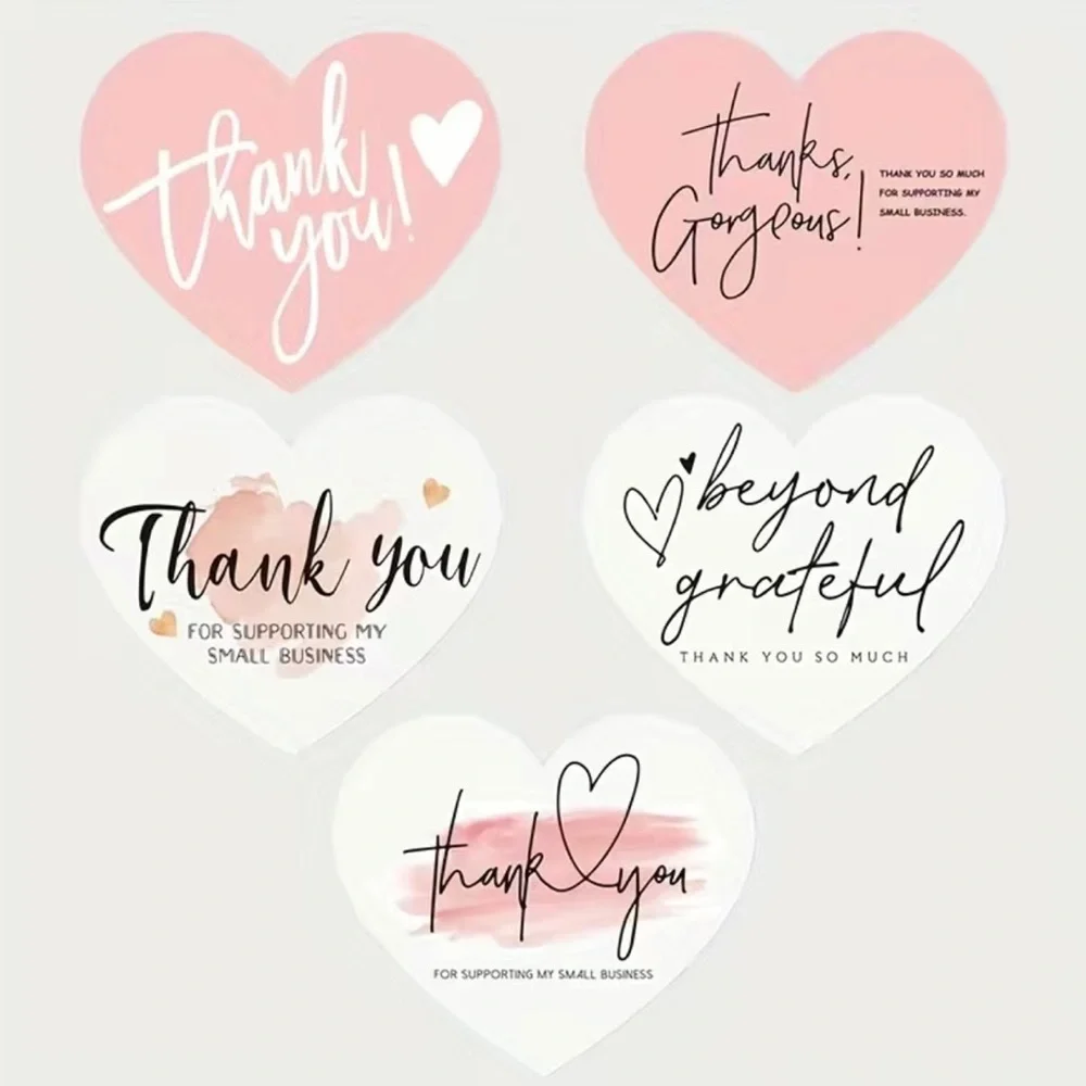 Heart ❤️ Thank You Insert Cards Pack of 30 - Picture 3 of 3